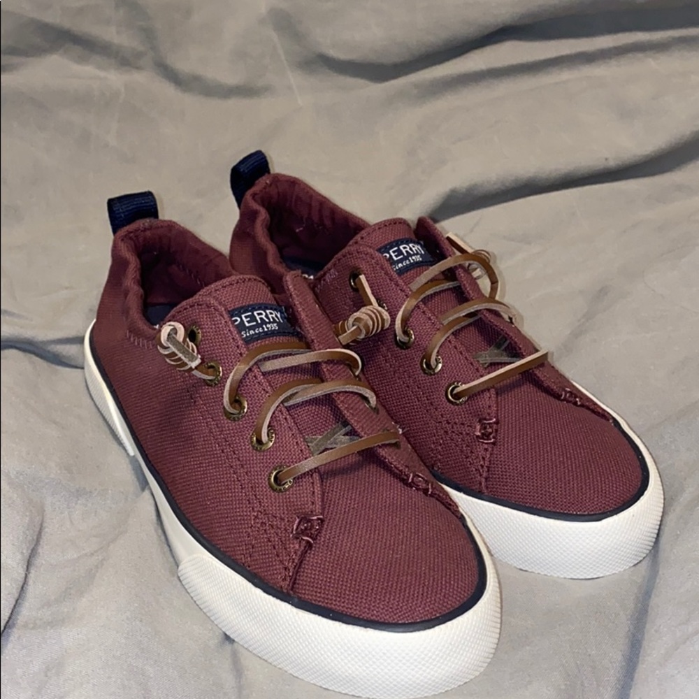 SPERRY Maroon Slip Ons